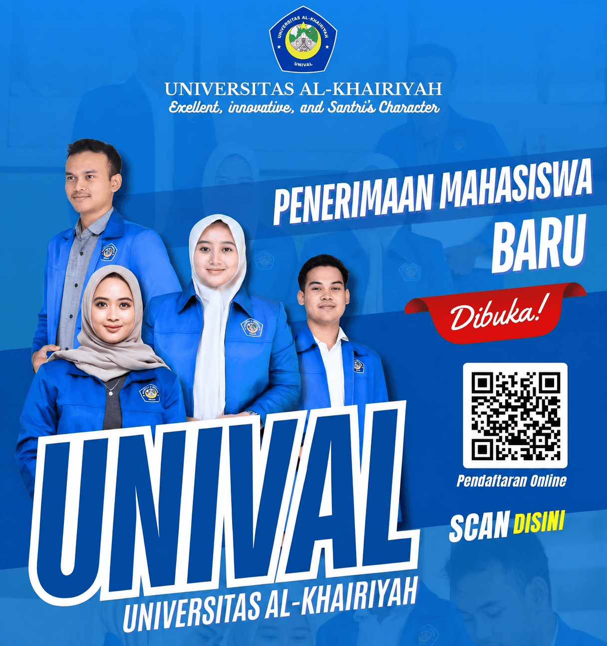 Visual 3D gedung Universitas Al-Khairiyah